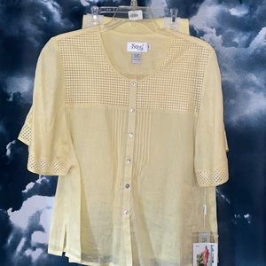 New: J Song Pant Set Color Light Yellow